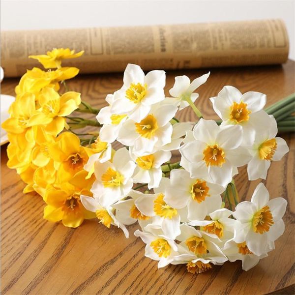 decorative flowers & wreaths orchid bouquet silk cloth holding daffodils crafts wedding home decoration artificial garden party fake plants
decorative flowers & wreaths orchid bouquet silk cloth holding daffodils crafts wedding home decoration artificial garden party fake plants