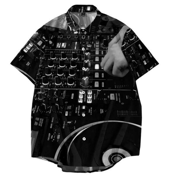 men's casual shirts tuner dj bar summer men printed shirt short sleeve lapel button streetwear chic loose clothing mens hawaiian vacati, White;black
men's casual shirts tuner dj bar summer men printed shirt short sleeve lapel button streetwear chic loose clothing mens hawaiian vacati, White;black