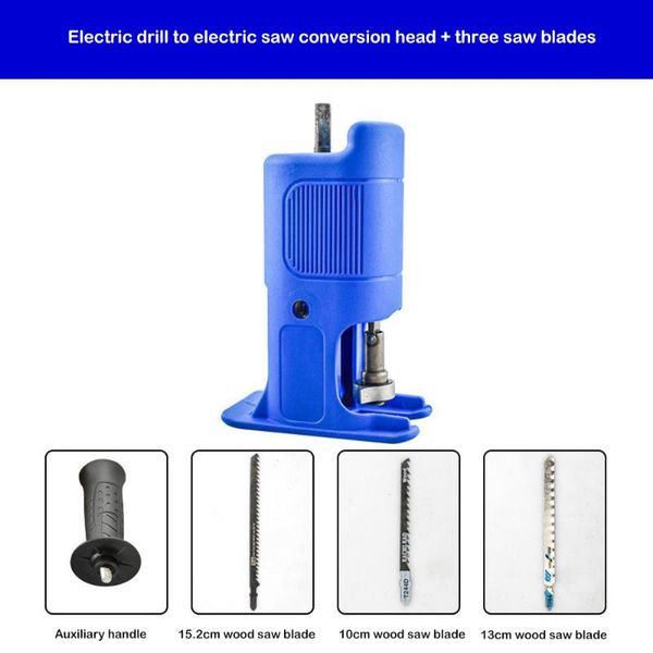 hand tools cordless reciprocating saw adapter set with 3/9 blades electric drill modified tool wood metal cutter
hand tools cordless reciprocating saw adapter set with 3/9 blades electric drill modified tool wood metal cutter