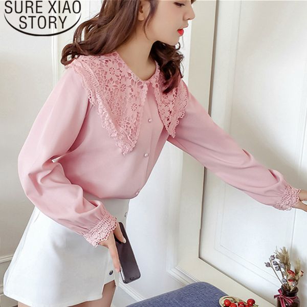 long shirts womens and blouses blusas mujer de moda patchwork button peter pan collar lantern sleeve 2138 50 210415, White
long shirts womens and blouses blusas mujer de moda patchwork button peter pan collar lantern sleeve 2138 50 210415, White