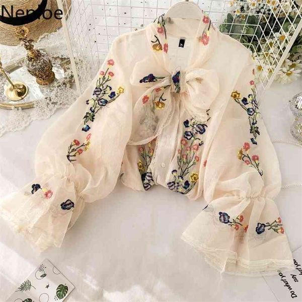 neploe french retro embroidery flower shirt female design lace up bow puff long sleeve blusas holiday beach loose blouse 47262 210401, White
neploe french retro embroidery flower shirt female design lace up bow puff long sleeve blusas holiday beach loose blouse 47262 210401, White