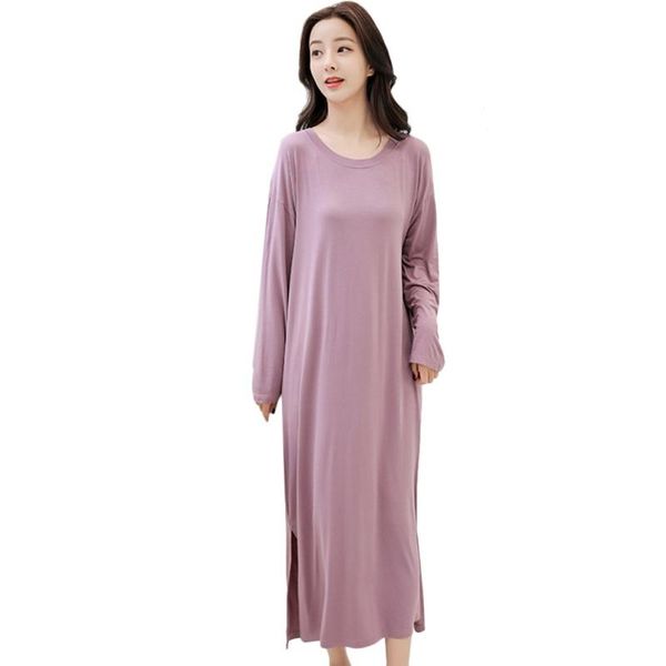 pregnant women loose modal nightdress ladies long-sleeved dress large size long night women's sleepwear, Black;red
pregnant women loose modal nightdress ladies long-sleeved dress large size long night women's sleepwear, Black;red