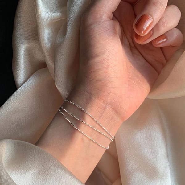 charm bracelets exquisite silver color three layer round bead flash bracelet super small ball multilayer for women girl gift, Golden;silver
charm bracelets exquisite silver color three layer round bead flash bracelet super small ball multilayer for women girl gift, Golden;silver