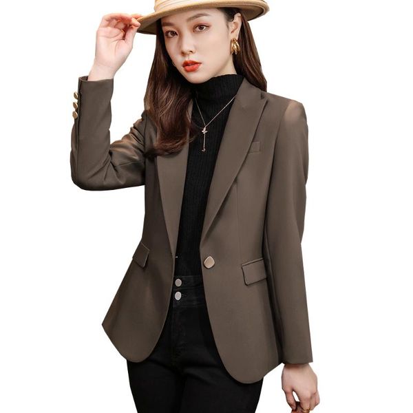 women's suits & blazers women notched collar blazer arrival fall winter black beige coffee khaki single button slim jackets coa, White;black
women's suits & blazers women notched collar blazer arrival fall winter black beige coffee khaki single button slim jackets coa, White;black