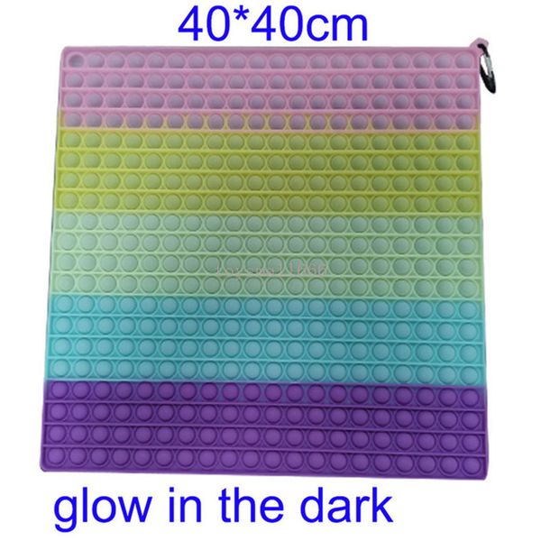 glow in dark 40/45cm super big size rainbow fidget toy push simple dimple toy sensory bubble fidget toys stress relief
glow in dark 40/45cm super big size rainbow fidget toy push simple dimple toy sensory bubble fidget toys stress relief