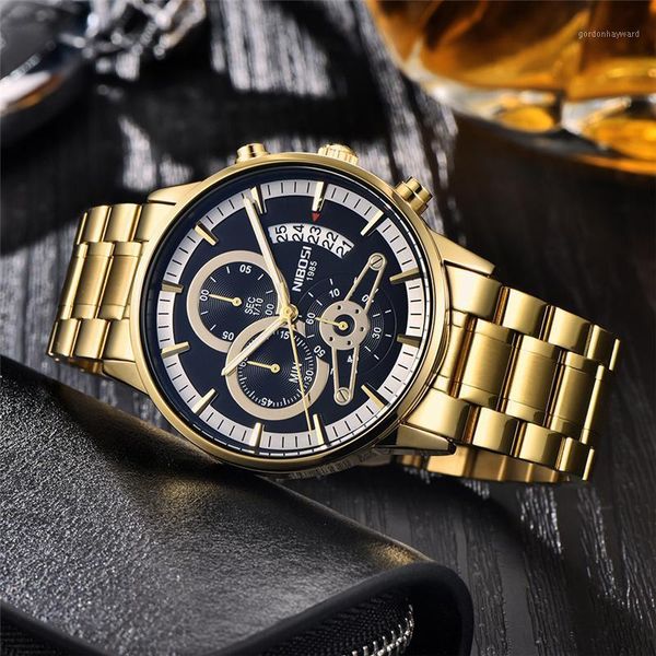 relogio masculino men watches business quartz chronograph watch male fashion steel waterproof wristwatches, Slivery;brown
relogio masculino men watches business quartz chronograph watch male fashion steel waterproof wristwatches, Slivery;brown