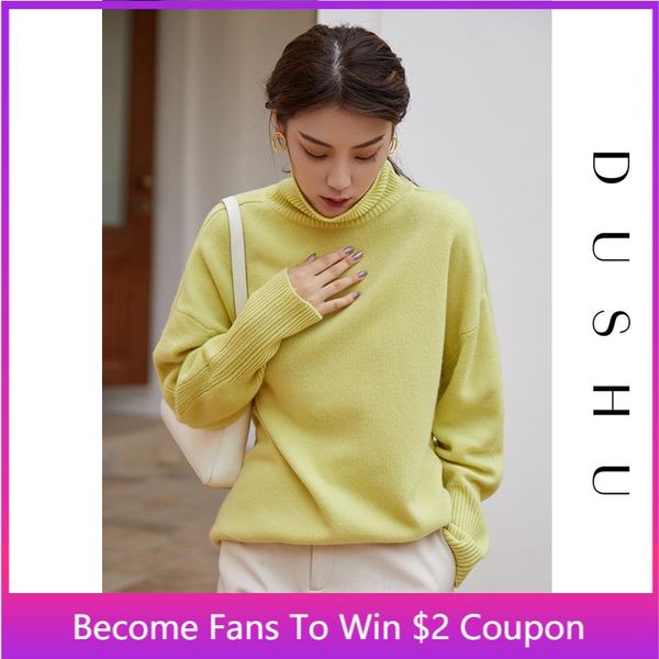 women's sweaters dushu big size 100% wool knitted sweater women fluorescent oversized turtleneck pullover autumn winter vintage white j, White;black
women's sweaters dushu big size 100% wool knitted sweater women fluorescent oversized turtleneck pullover autumn winter vintage white j, White;black