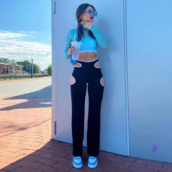 women's pants & capris hollow out women's hight waist long pencil elastic fitness trousers summer pantalones women-clothing 2021, Black;white
women's pants & capris hollow out women's hight waist long pencil elastic fitness trousers summer pantalones women-clothing 2021, Black;white