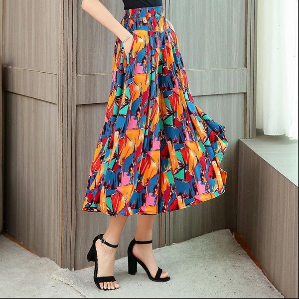 women capris summer flowers print wide leg pants plus size loose high waist skirt female casual plaid, Black;white
women capris summer flowers print wide leg pants plus size loose high waist skirt female casual plaid, Black;white