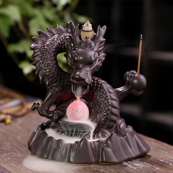 fragrance lamps 7-color change incense burner handmade ceramic dragon backflow creative smoke waterfall holder censer
fragrance lamps 7-color change incense burner handmade ceramic dragon backflow creative smoke waterfall holder censer