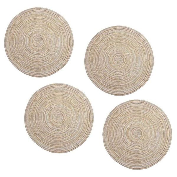 mats & pads round braided placemats washable kitchen table for home wedding party 36cm (coffee color) 4pcs
mats & pads round braided placemats washable kitchen table for home wedding party 36cm (coffee color) 4pcs