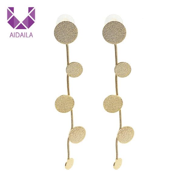 round long chains hanging earrings for office ladies korean version style fashion jewelry dangle & chandelier, Silver
round long chains hanging earrings for office ladies korean version style fashion jewelry dangle & chandelier, Silver