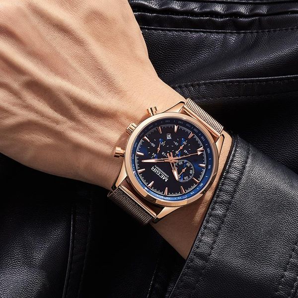 wristwatches megir men's watches brand business stainless steel wrist watch male clock waterproof quartz relogio masculino 2021, Slivery;brown
wristwatches megir men's watches brand business stainless steel wrist watch male clock waterproof quartz relogio masculino 2021, Slivery;brown