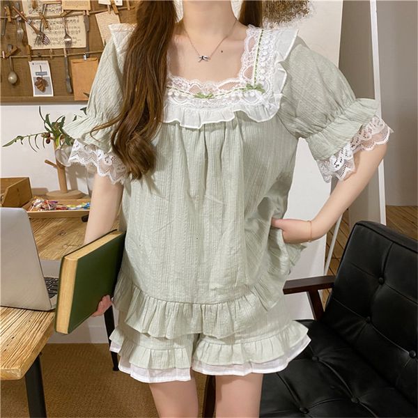 women's sleepwear 2021 style square collar chic pyjamas sweet warm suits house clothes all game summer rentals beautiful girls, Black;red
women's sleepwear 2021 style square collar chic pyjamas sweet warm suits house clothes all game summer rentals beautiful girls, Black;red