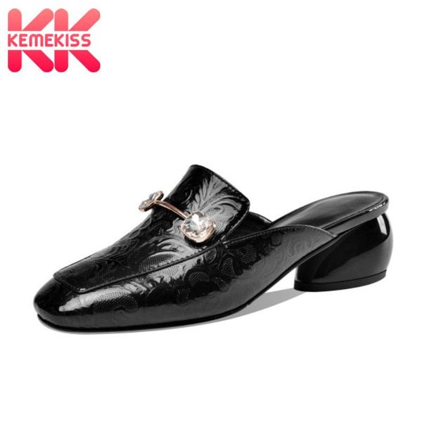dress shoes kemekiss women sandals real genuine leather square toe fashion thick heels metal crystal footwear size 33-42, Black
dress shoes kemekiss women sandals real genuine leather square toe fashion thick heels metal crystal footwear size 33-42, Black