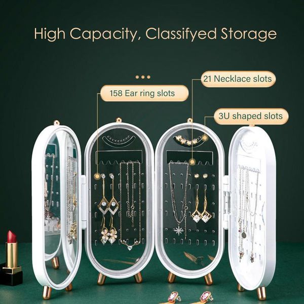 doorfolding jewelry storage box multi-compartment visible multilayer organizer dustproof makeup holder boxes & bins
doorfolding jewelry storage box multi-compartment visible multilayer organizer dustproof makeup holder boxes & bins