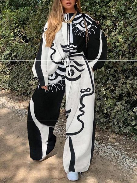 women's two piece pants 2021 fashion sportswear ladies suit personality retro casual women, White
women's two piece pants 2021 fashion sportswear ladies suit personality retro casual women, White