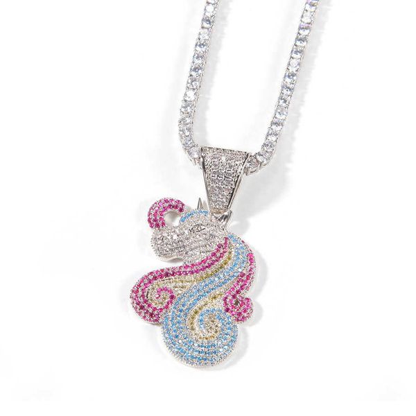 cartoon characters pendant bling cubic zirconia unicorn necklace hip hop jewelry men women gift x0707, Silver
cartoon characters pendant bling cubic zirconia unicorn necklace hip hop jewelry men women gift x0707, Silver