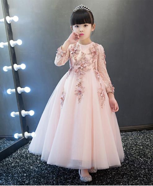girl's dresses 2021 pink lace sequin appliques first communion dress long sleeve kids weeding gown party ball organza flower girl, Red;yellow
girl's dresses 2021 pink lace sequin appliques first communion dress long sleeve kids weeding gown party ball organza flower girl, Red;yellow
