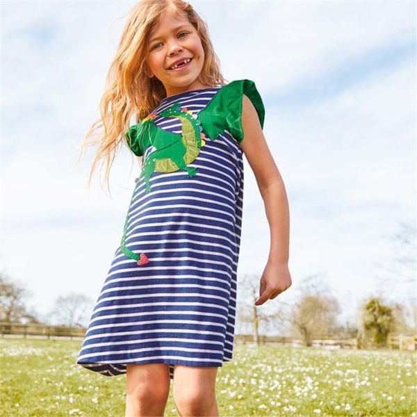 girl's dresses jumping meters summer animal appliqque princess girls cotton stripe baby clothes school frocks kids dress, Red;yellow
girl's dresses jumping meters summer animal appliqque princess girls cotton stripe baby clothes school frocks kids dress, Red;yellow