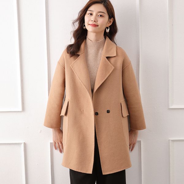 blends blends autumn and winter double-sided cashmere women's 100% pure wool loose warm coat thick cardigan 5colors, Black
blends blends autumn and winter double-sided cashmere women's 100% pure wool loose warm coat thick cardigan 5colors, Black