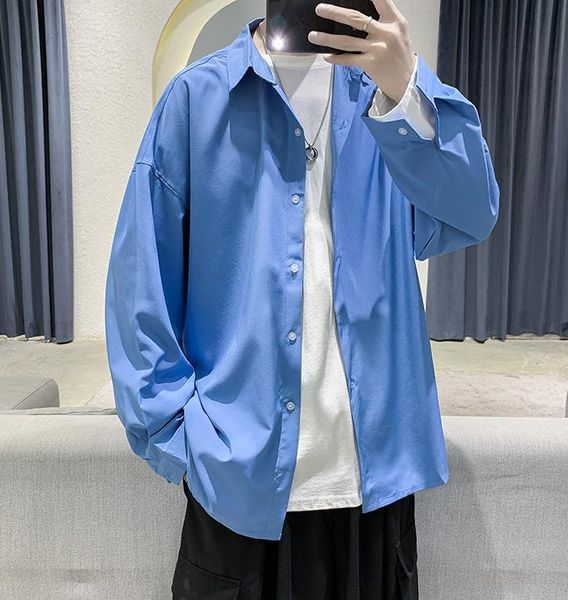 men's casual shirts 2021 men spring autumn color long-sleeved comfortable business a178, White;black
men's casual shirts 2021 men spring autumn color long-sleeved comfortable business a178, White;black