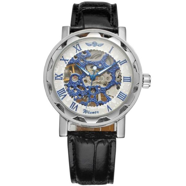 wristwatches winner fashion trend men's and women's watches hollow design creative dial leather strap automatic mechanical, Slivery;brown
wristwatches winner fashion trend men's and women's watches hollow design creative dial leather strap automatic mechanical, Slivery;brown