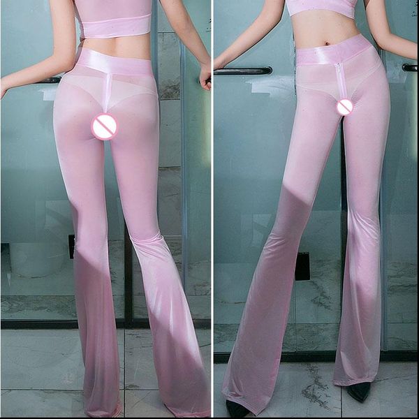 shiny zipper open women capri crotch flare hollow out crotchless smooth hips capris high waist see through, Black;white
shiny zipper open women capri crotch flare hollow out crotchless smooth hips capris high waist see through, Black;white