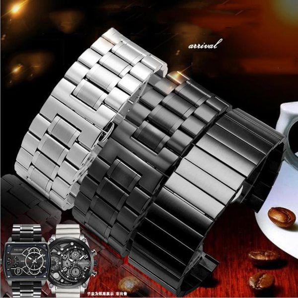 watch bands arrivals 316 stainless steel strap for dz wacth fit big dial men's watchband 24mm 26mm 28mm 30mm, Black;brown
watch bands arrivals 316 stainless steel strap for dz wacth fit big dial men's watchband 24mm 26mm 28mm 30mm, Black;brown