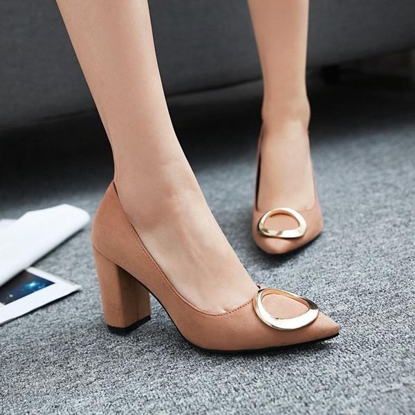 dress shoes oversized 11 12 ladies high heels women woman pumps pointed suede shallow metal decorative coarse-heeled single, Black
dress shoes oversized 11 12 ladies high heels women woman pumps pointed suede shallow metal decorative coarse-heeled single, Black