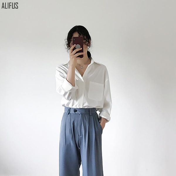 spring and autumn white chiffon long-sleeved shirt women loose professional temperament niche ol women's blouses & shirts
spring and autumn white chiffon long-sleeved shirt women loose professional temperament niche ol women's blouses & shirts