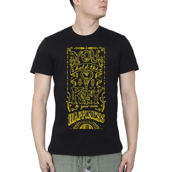 men's t-shirts you hold the key to your own happiness title streetwear o neck t-shirt summer casual, White;black
men's t-shirts you hold the key to your own happiness title streetwear o neck t-shirt summer casual, White;black