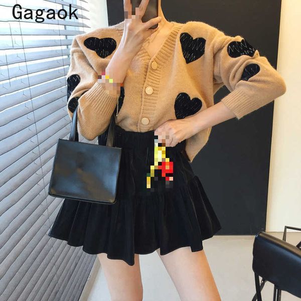 women knitted sweater spring autumn v neck full sweet short sweaters loose chic wild korean cropped cardigan 210531, White
women knitted sweater spring autumn v neck full sweet short sweaters loose chic wild korean cropped cardigan 210531, White