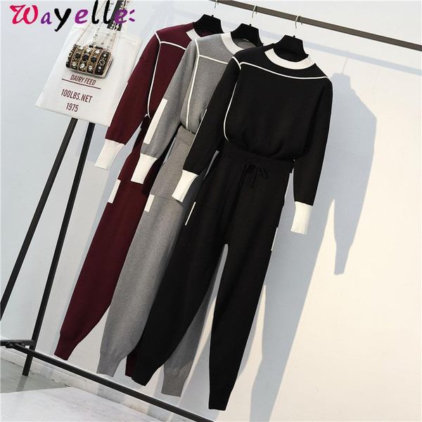 two piece dress knitted 2 set women 2021 fall winter long sleeve o neck pullover sweater + sweatpants suit outfits, White
two piece dress knitted 2 set women 2021 fall winter long sleeve o neck pullover sweater + sweatpants suit outfits, White