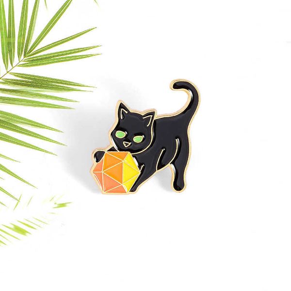creative cartoon black cat holding ball shape alloy brooch women's lovely badge clothing accessories, Gray
creative cartoon black cat holding ball shape alloy brooch women's lovely badge clothing accessories, Gray