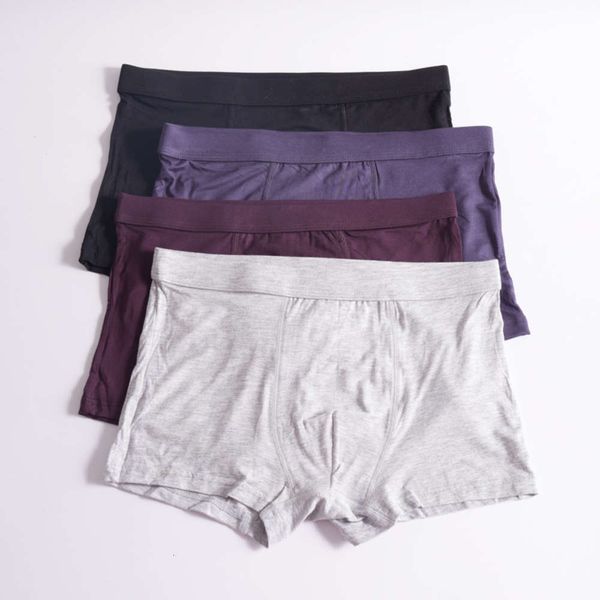 men's underwear middle waist youth four corner modal business summer thin men's flat underpants, Black;white
men's underwear middle waist youth four corner modal business summer thin men's flat underpants, Black;white