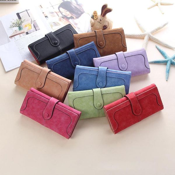 wallets retro scrub faux suede long wallet women matte leather lady purse female card holder clutch drop, Red;black
wallets retro scrub faux suede long wallet women matte leather lady purse female card holder clutch drop, Red;black