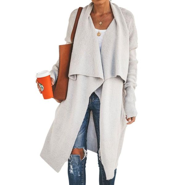 women's knits & tees clothes for autumn open front cardigan sweater loose bat sleeve long coat soft knitted outwear thickness warm, White
women's knits & tees clothes for autumn open front cardigan sweater loose bat sleeve long coat soft knitted outwear thickness warm, White