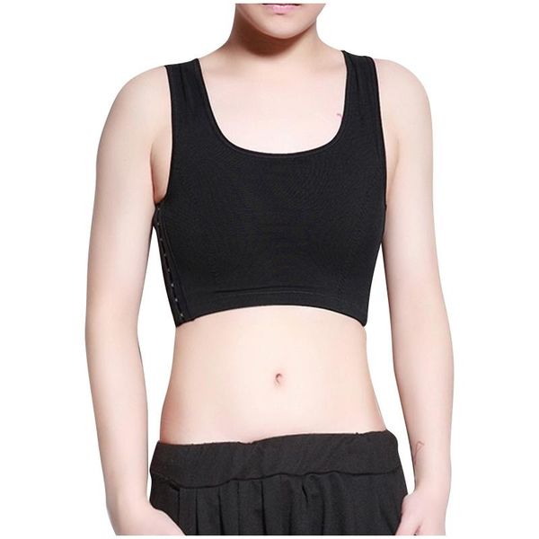 women's shapers women solid color breast side buckle short chest casual tran breathable vest binder, Black;white
women's shapers women solid color breast side buckle short chest casual tran breathable vest binder, Black;white