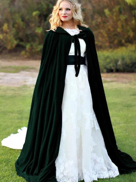 wraps & jackets velvet wedding cape long jacket hooded cloak multicolor floor length, White
wraps & jackets velvet wedding cape long jacket hooded cloak multicolor floor length, White