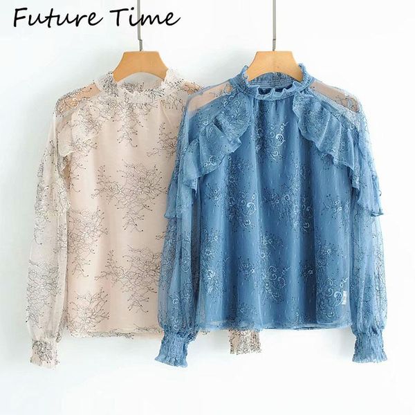 future time summe print lace blouse women loose long sleeve stand collar falbala vintage fashion floral shirt women's blouses & shirts, White
future time summe print lace blouse women loose long sleeve stand collar falbala vintage fashion floral shirt women's blouses & shirts, White