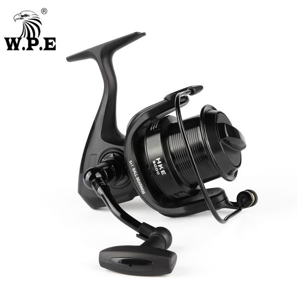 w.p.e fishing reel hke 5000/6000 spinning 4.4:1 gear ratio 5+1 bbs full metal spoon carp saltwater tackle baitcasting reels
w.p.e fishing reel hke 5000/6000 spinning 4.4:1 gear ratio 5+1 bbs full metal spoon carp saltwater tackle baitcasting reels