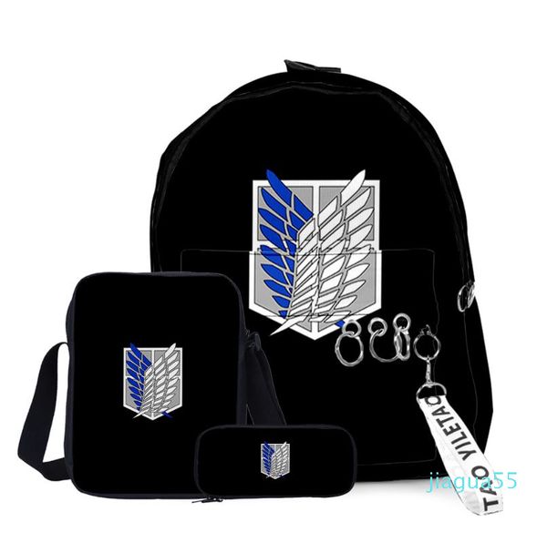 backpack 2021 japan attack on titan teenager boys girls set/3pecs cartoon 3d cosply travel lapwaterproof schoolbag
backpack 2021 japan attack on titan teenager boys girls set/3pecs cartoon 3d cosply travel lapwaterproof schoolbag