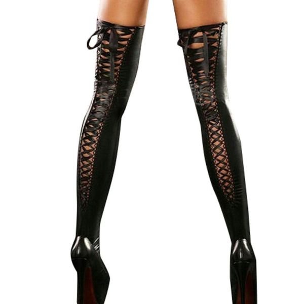sports socks women club comfortable thigh-high stockings leather lace bow long thigh high calcetines mujer, Black
sports socks women club comfortable thigh-high stockings leather lace bow long thigh high calcetines mujer, Black