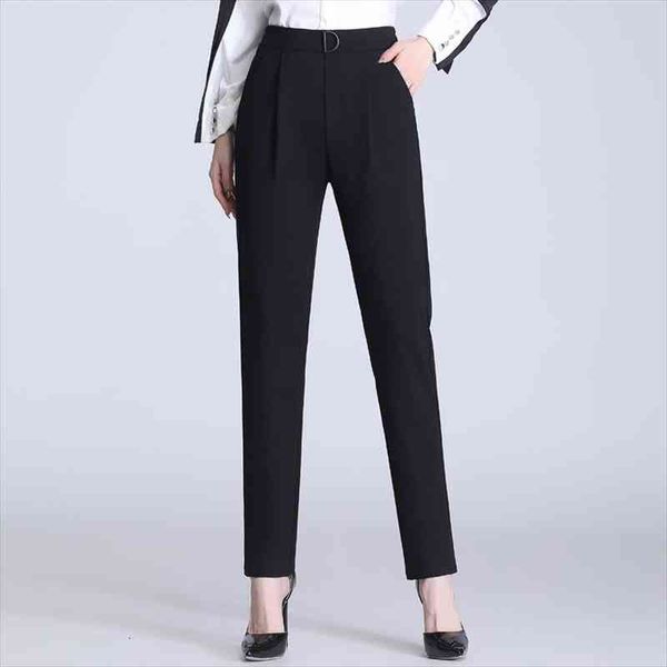 women fashion black color elastic waist casual slim harem pants chic business autumn trousers pantalones mujer retro pants s-5xl, Black;white 
women fashion black color elastic waist casual slim harem pants chic business autumn trousers pantalones mujer retro pants s-5xl, Black;white
