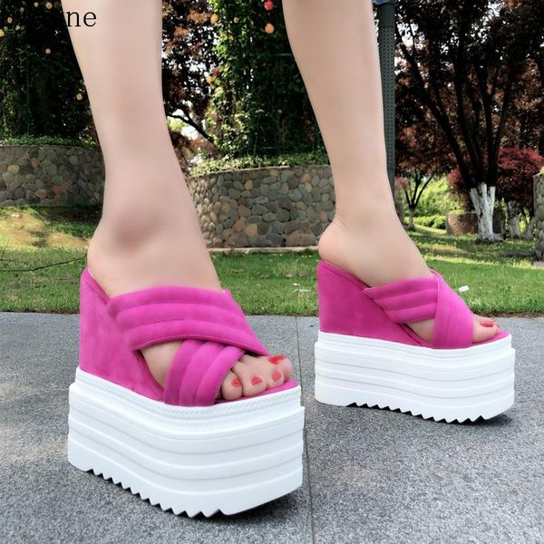 slippers summer wedge with women's europe and america super high heel waterproof platform fashion wild, Black
slippers summer wedge with women's europe and america super high heel waterproof platform fashion wild, Black