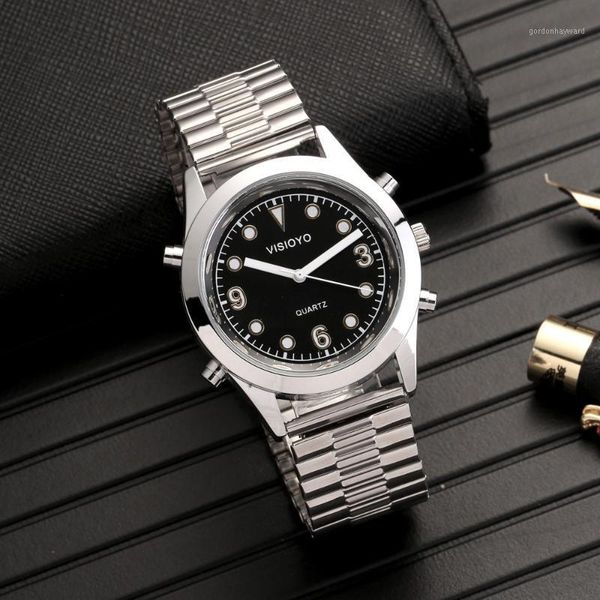 italian talking watch with alarm,black dial tisb-23it wristwatches, Slivery;brown
italian talking watch with alarm,black dial tisb-23it wristwatches, Slivery;brown