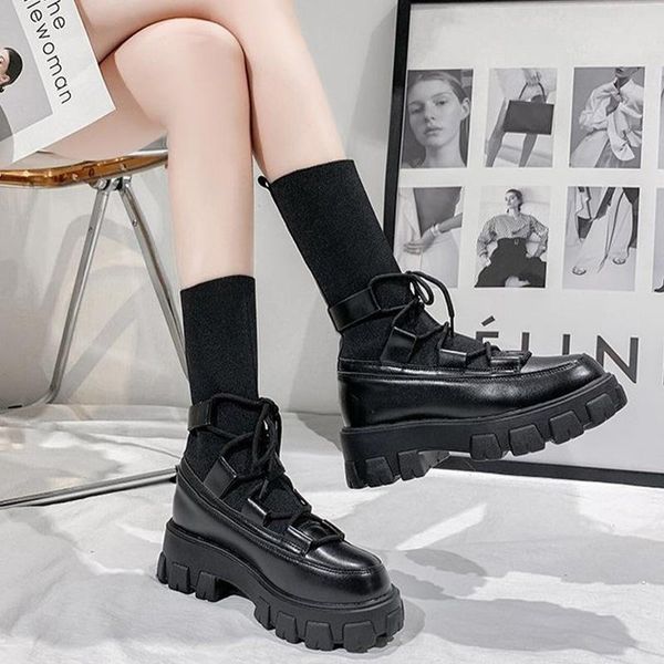 boots women non slip platform lace up ankle ladies cool solid pu leather shoes female style footwear personality fabric, Black
boots women non slip platform lace up ankle ladies cool solid pu leather shoes female style footwear personality fabric, Black