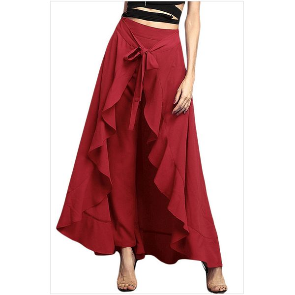 high waist irregular skirts women ruffles loose palazzo pants drawstring trousers elegant female navy blue 210416, Black;white
high waist irregular skirts women ruffles loose palazzo pants drawstring trousers elegant female navy blue 210416, Black;white