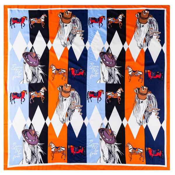 scarf women horse hat print stoles square scarves wraps large bandana neckerchief lady hijabs female silk foulards 130cm, Blue;gray
scarf women horse hat print stoles square scarves wraps large bandana neckerchief lady hijabs female silk foulards 130cm, Blue;gray
